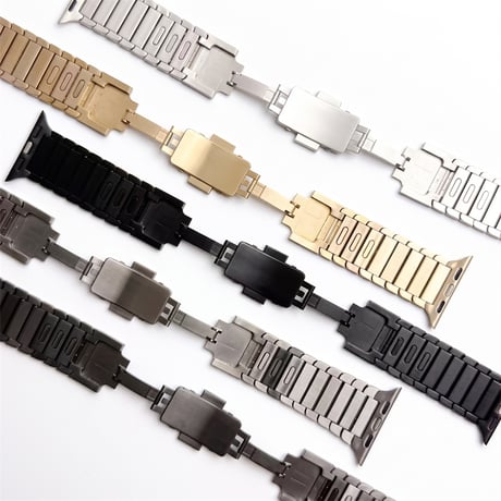 【N832】調節工具不要 アップル ウォッチ バンド ステンレス apple watch リンク ブレスレット 高級 男女兼用