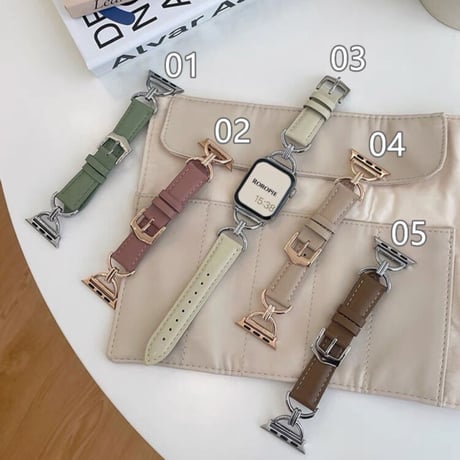 【N359】apple watchレザーバンド レディース アップル ウォッチ バンド ベージュ かわいい