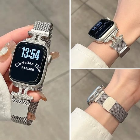 【N815】apple watch バンド 蒸れない アップル ウォッチ バンド ミラネーゼ ループ