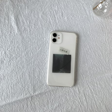 【N028】霧の森seriesiPhoneステッカーケース アレンジ iPhone17/17proクリアケース 挟む トレカ 緑の夏