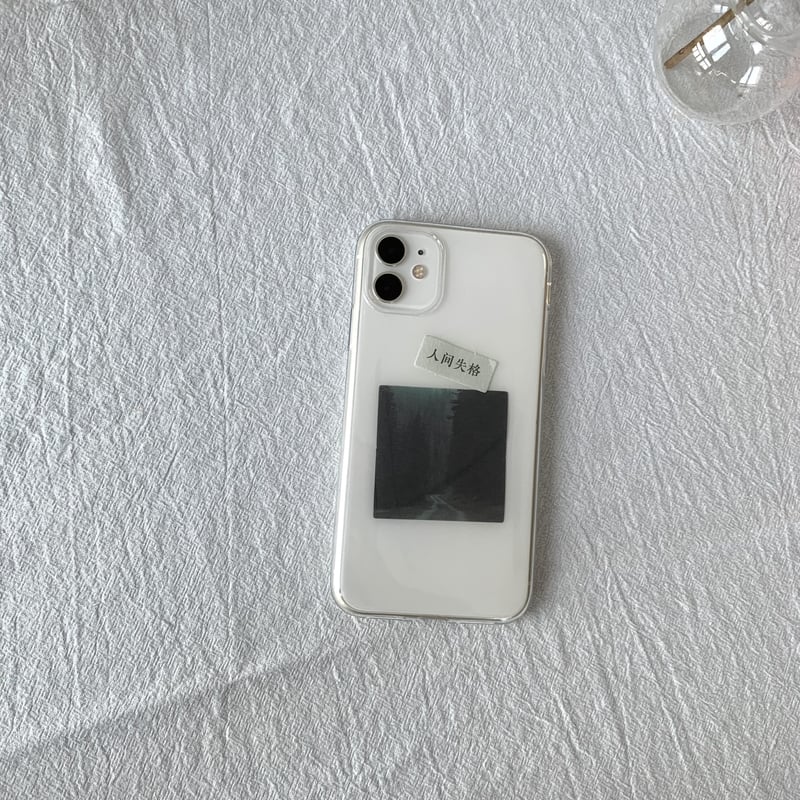 N028】霧の森seriesiPhoneステッカーケース アレンジ iPhone14