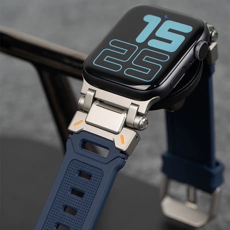 【N511】【ステンレス+シリコン】apple watch バンド メンズ 高級 アップル ウォッチ バンド アウトドア