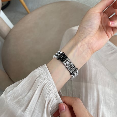 【N291】「バンパーケース付き」アップル ウォッチ バンド ブレスレット apple watch バンド 女性 かわいい set