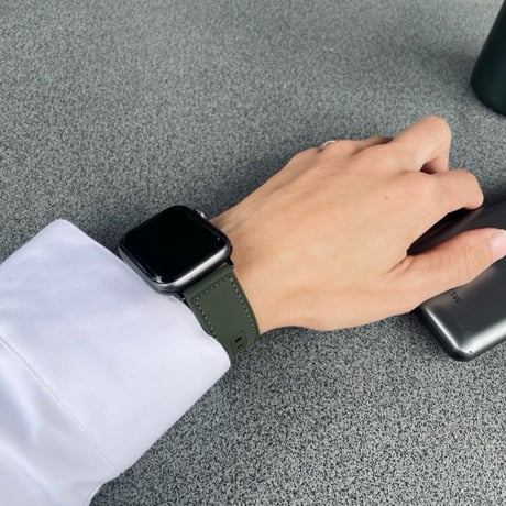【N539】アップル ウォッチ バンド 磁石/マグネット apple watch バンド レザー+シリコン