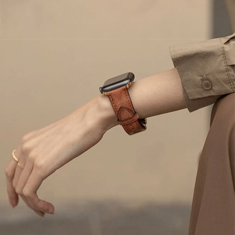 【N311】レトロ風 apple watch series 10/11 バンド 革 メンズ 女性 アップル ウォッチ ウルトラ バンド おしゃれ