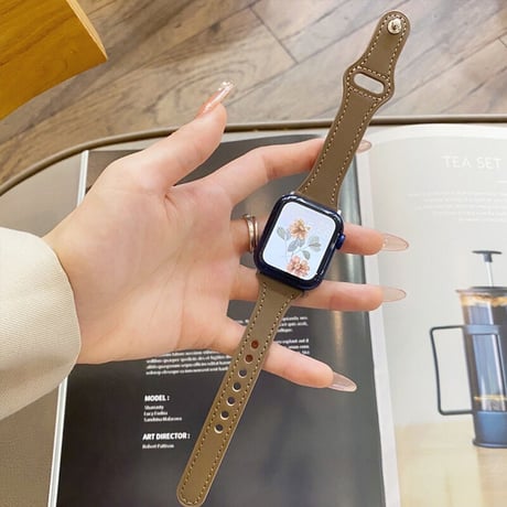 【N233】Apple Watch バンドおすすめ トップレザー 牛革 アップルウォッチ バンド 高級