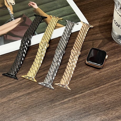 【N585】アップル ウォッチ バンド 女性 人気 apple watch バンド シルバー/ゴールド/ピンクゴールド