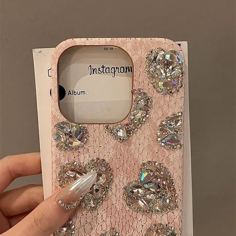【N133】iPhoneケース ハンドメイド デコ かわいいアイフォンカバー 女子