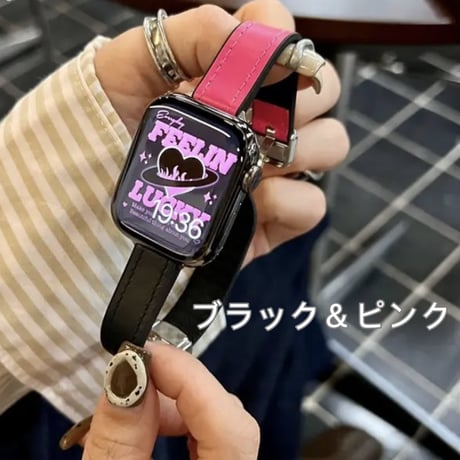 【N487】apple watch series 10 バンド マグネット アップル ウォッチ バンド レザー 女性 人気