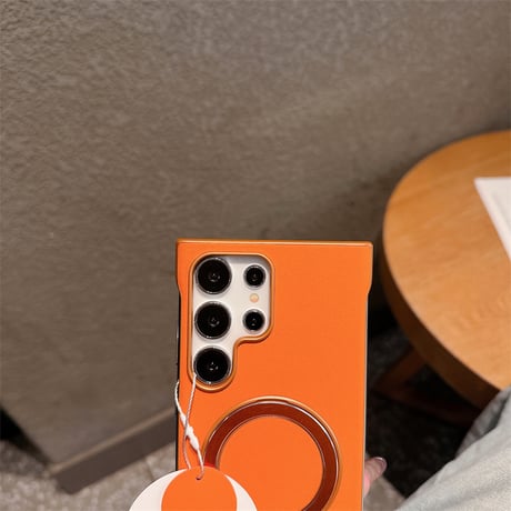 【N770】iphoneケース フチなし Galaxy S25 MagSafe ケース スタンド