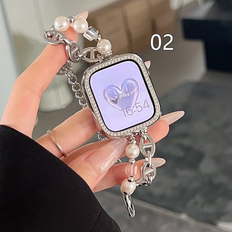 【N362】ブレスレット apple watch バンド かわいい アップル ウォッチ バンド チェーン レディース
