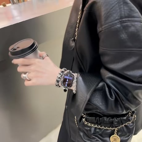【N303】二 重 アップルウォッチ series10/9/8/Ultra 2/se対応バンド  Apple Watch バンド かっこいい