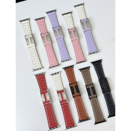 【N740】apple watch レザー バンド マグネット アップル ウォッチ バンド メンズ/女性