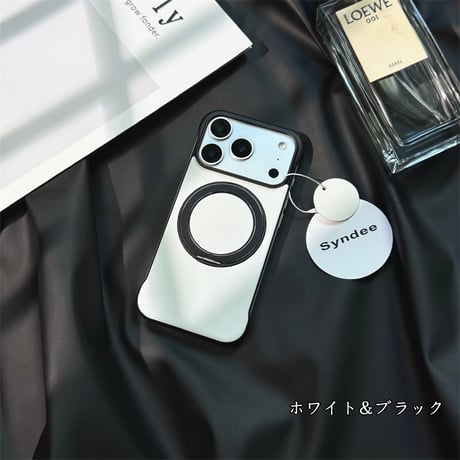 【N770】iphoneケース フチなし Galaxy S25 MagSafe ケース スタンド