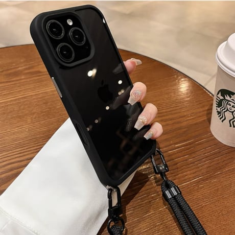 【N658】高品質 iphone17/16pro ショルダー ケース iphone ケース クリア おしゃれ
