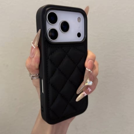 【N343】iphone17/17pro ケース キルティング iphone ケース かわいい おしゃれ