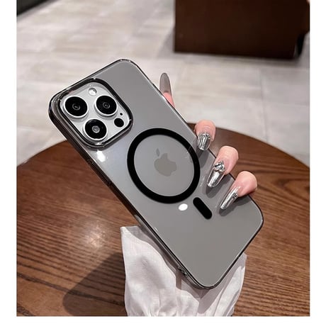 【N119】 iphone クリア ケース 黄 ば ま ない iphone ケース 透明 マグセーフ 高 品質