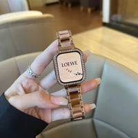 【N331】「apple watchケース付き」ステンレス+樹脂 apple watch バンド かわいい 40mm/42mm アップル ウォッチ バンド 女性 高級 set