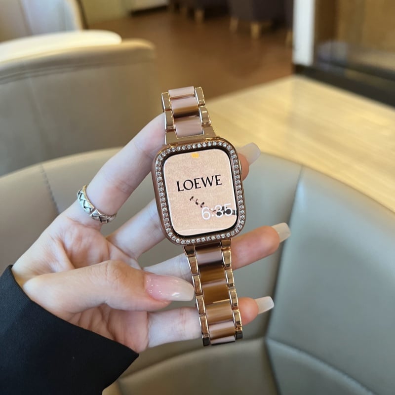 N331】「apple watchケース付き」ステンレス+樹脂 apple watch バン