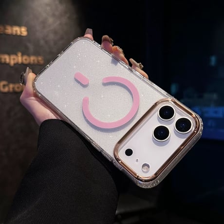 【N617】iphone17/17pro ケース magsafe iphone ケース 透明 かわいい キラキラ