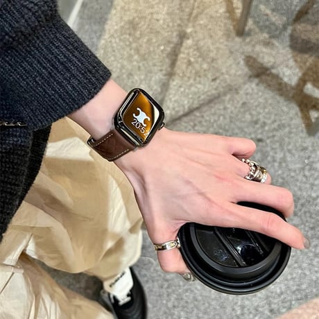 【N508】アップル ウォッチ バンド レザー  高級 apple watch バンド マグネット「男女兼用」