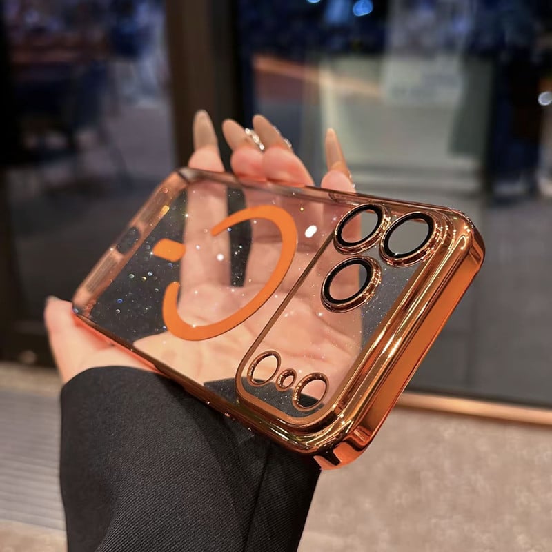 N519】magsafe対応 iphone17/17pro ケース キラキラ iphone