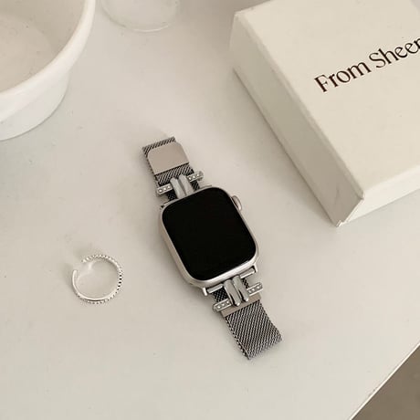 【N143】アップル ウォッチ バンド ミラネーゼ applewatch バンド 蒸れ ない