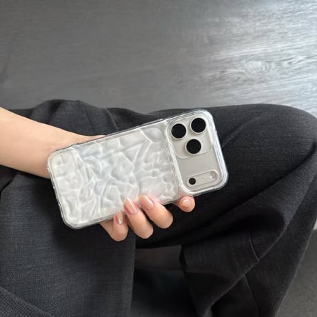 【N724】iphen17/16 ケース クリア 黄ばみにくい iphone 韓国 ケース しわ