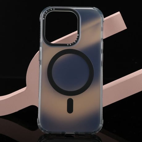 【N218】iPhone15 ピンクに合うケース MagSafe対応iPhone 15/15pro/14proクリアケース ブランド
