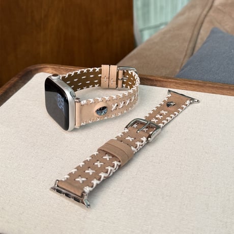 【N730】apple watch バンド おしゃれ 革 かっこいい アップル ウォッチ バンド ステッチ