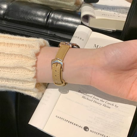 【N135】アップル ウォッチ バンド 革 エレガント apple watch バンド 女性 細め