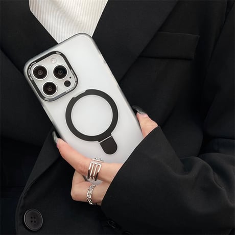 【N520】iphone16/15/15pro ケース magsafe iphone ケース マットスタンド 衝撃 に 強い