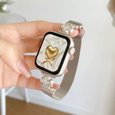 【N739】アップル ウォッチ マグネット バンド apple watch ミラネーゼループ 女性