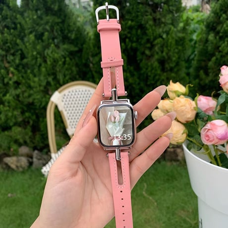 【N177】夏でも涼しいApple Watchバンド 革 蒸れない applewatch バンド おしゃれ