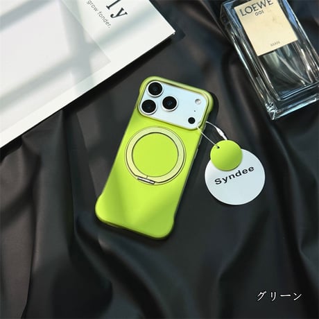 【N770】iphoneケース フチなし Galaxy S25 MagSafe ケース スタンド