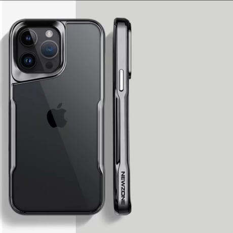【N529】iphone17/17pro ケース クリア 耐衝撃 iphone16/15pro チュラルチタニウム に 合う ケース