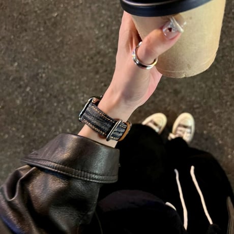 【N589】アップルウォッチ バンド デニム apple watch バンド メンズ 女性 人気
