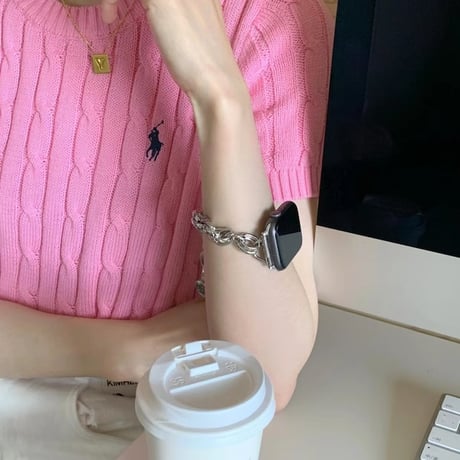 【N086】Apple Watch ブレスレット バンド 女性 アップルウォッチ7 se バンド かわいい