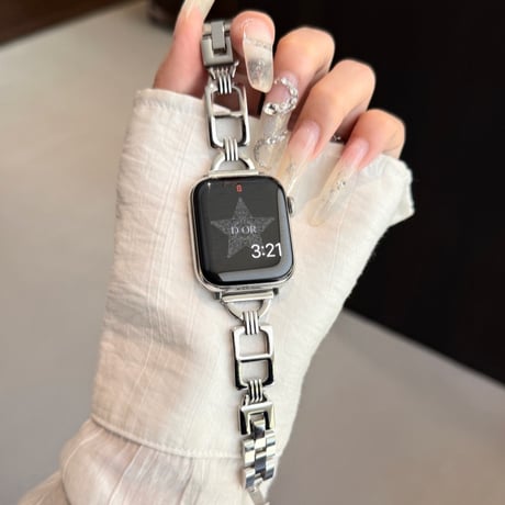 【N684】アップル ウォッチ バンド チェーン apple watch バンド おしゃれ 女性
