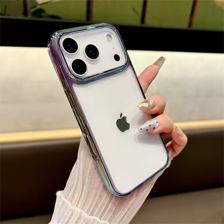 【N025】iphone17/16proケース クリア ふちだけ色 iPhone15 iPhone14ケース フチあり 透明 頑丈