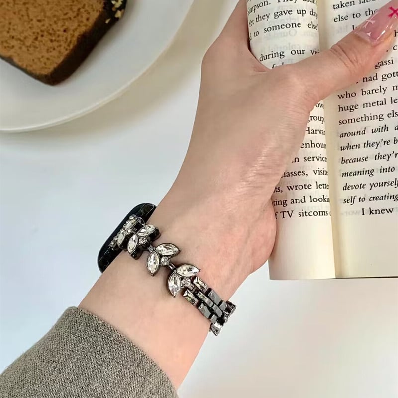 Apple - ラフア  Apple Watch - 金x赤□アップルウォッチ用キラキラカバー&レッド