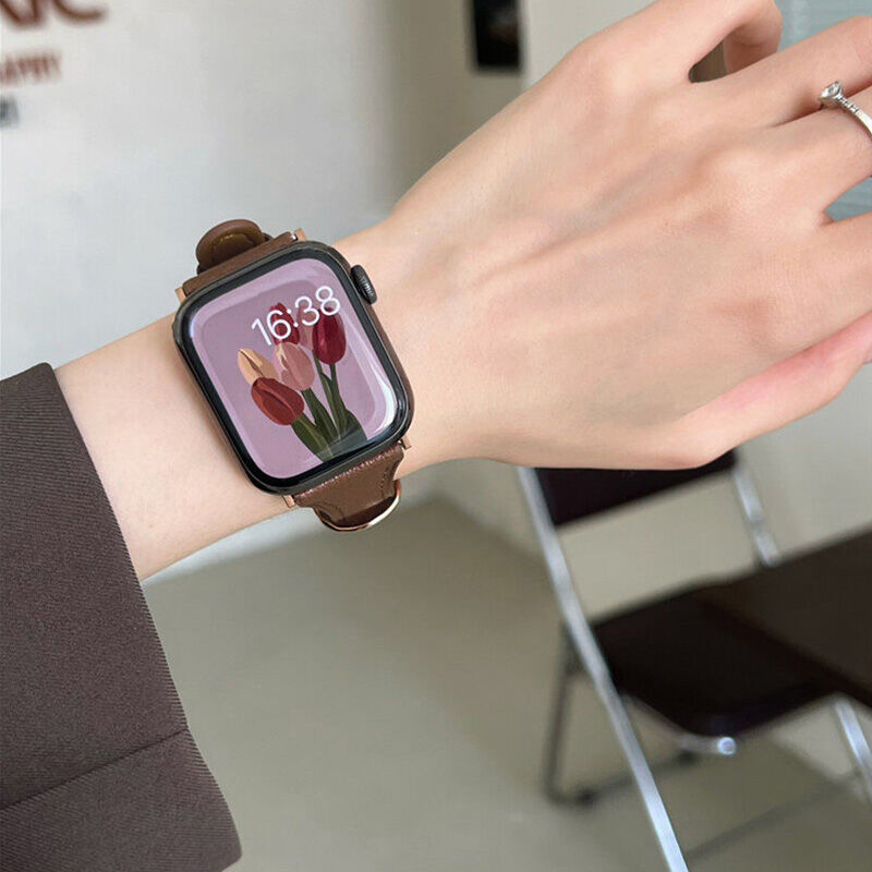 N369】アップル ウォッチ レザー バンド 白 apple watch バンド 女性