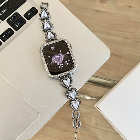 【N282】アップルウォッチ バンド 女性 おしゃれ 人気 applewatch バンド キラキラ