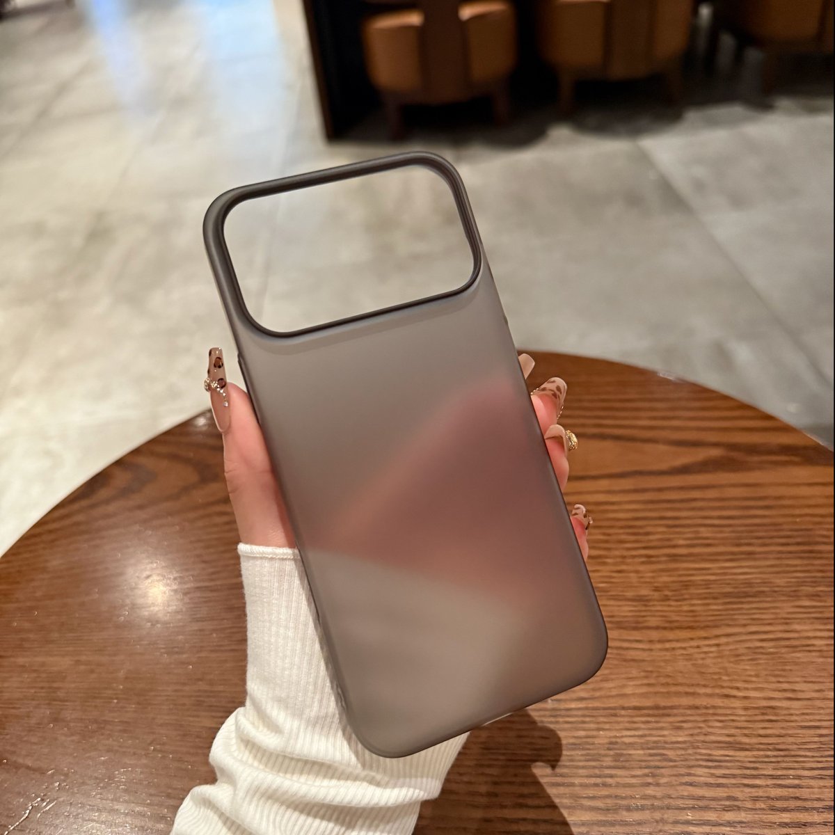 N776】Iphone ケース マット クリア iPhoneケース シンプル 高級感 | h