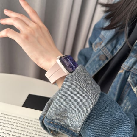 【N646】アップル ウォッチ Series11/SE3対応 バンド シリコン apple watch バンド マグネット 男女兼用