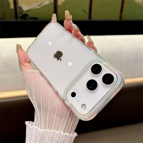 【N025】iphone17/16proケース クリア ふちだけ色 iPhone15 iPhone14ケース フチあり 透明 頑丈