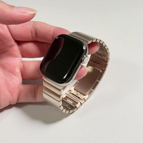 【N832】調節工具不要 アップル ウォッチ バンド ステンレス apple watch リンク ブレスレット 高級 男女兼用