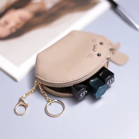 【N805】コイン ケース レディース 人気 小銭入れ かわいい 本 革 リップ ポーチ