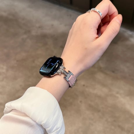 【N737】アップル ウォッチ Series11 バンド かわいい apple watch se バンド 革