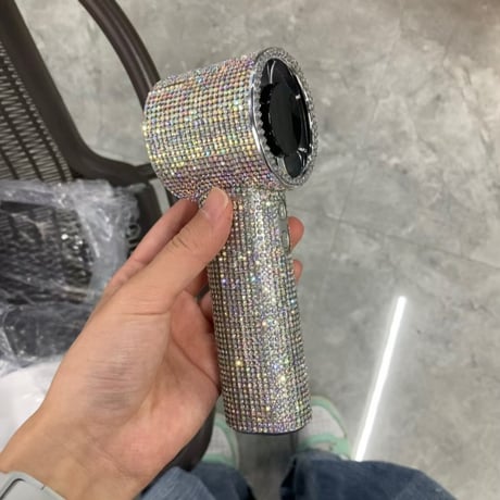 【N823】ハンディファン キラキラ ミニ ファン かわいい ポータブル 扇風機 携帯 扇風機 手持ち